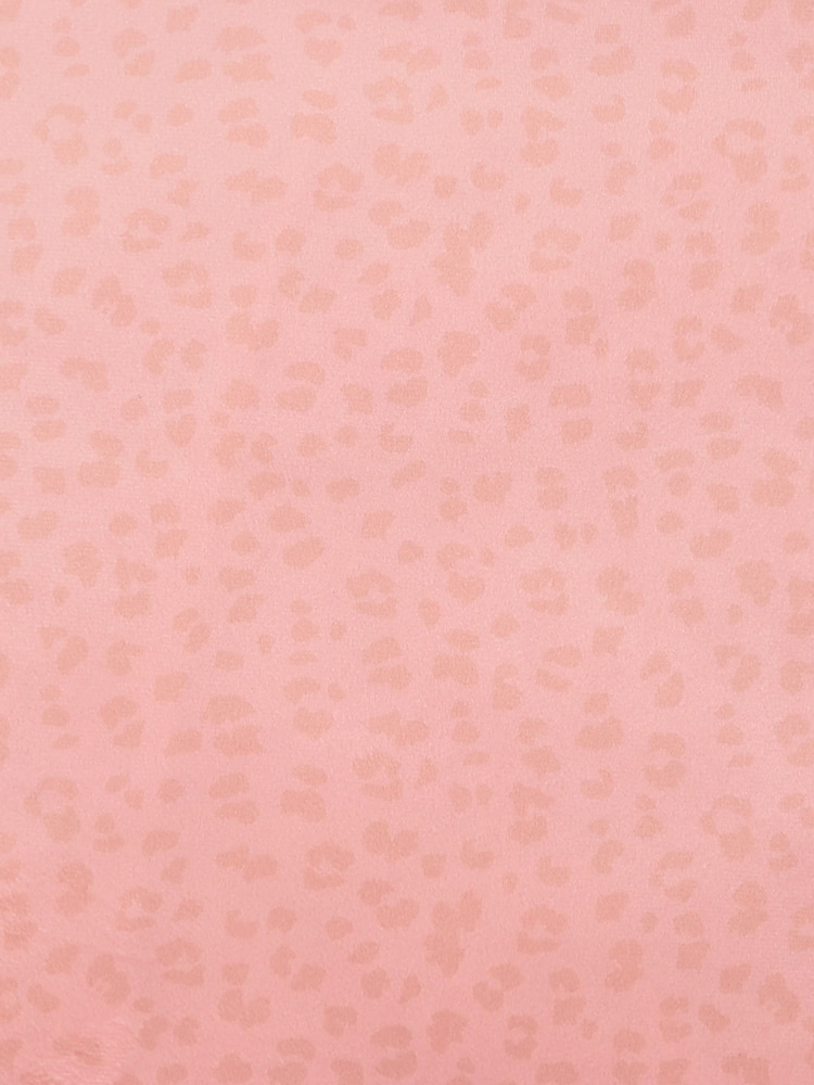 Soiree Coral Pink/Camel Brown Tropical Leopard Luxe Velvet Filled Cushion - Image 7 of 7
