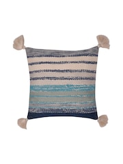 Drift Home Blue Alda Outdoor Textured Filled Cushion - Image 2 of 5