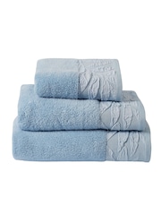 Dreams & Drapes Blue Lacie 100% Cotton Zero Twist Bath Towel - Image 4 of 5