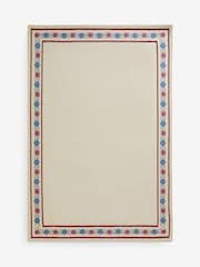 Joules Cream Blenheim Cotton Border Rug - Image 4 of 4