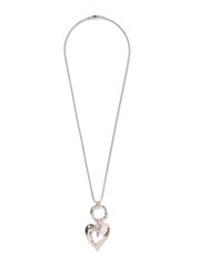 Aela Pink Heart Long Pendant Necklace - Image 1 of 2