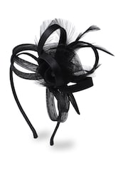 Schwarz - Aela Fuchsia Pink Feather Fascinator - Bild 2 von 3