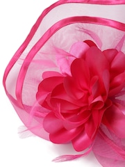 Aela Large Fuchsia Pink Fascinator - Image 4 of 4
