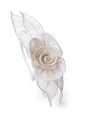 Aela White Flower Alice Band Fascinator - Image 3 of 3