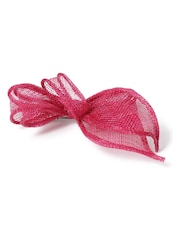 Aela Pink Fuchsia Bow Fascinator Clip - Image 3 of 4