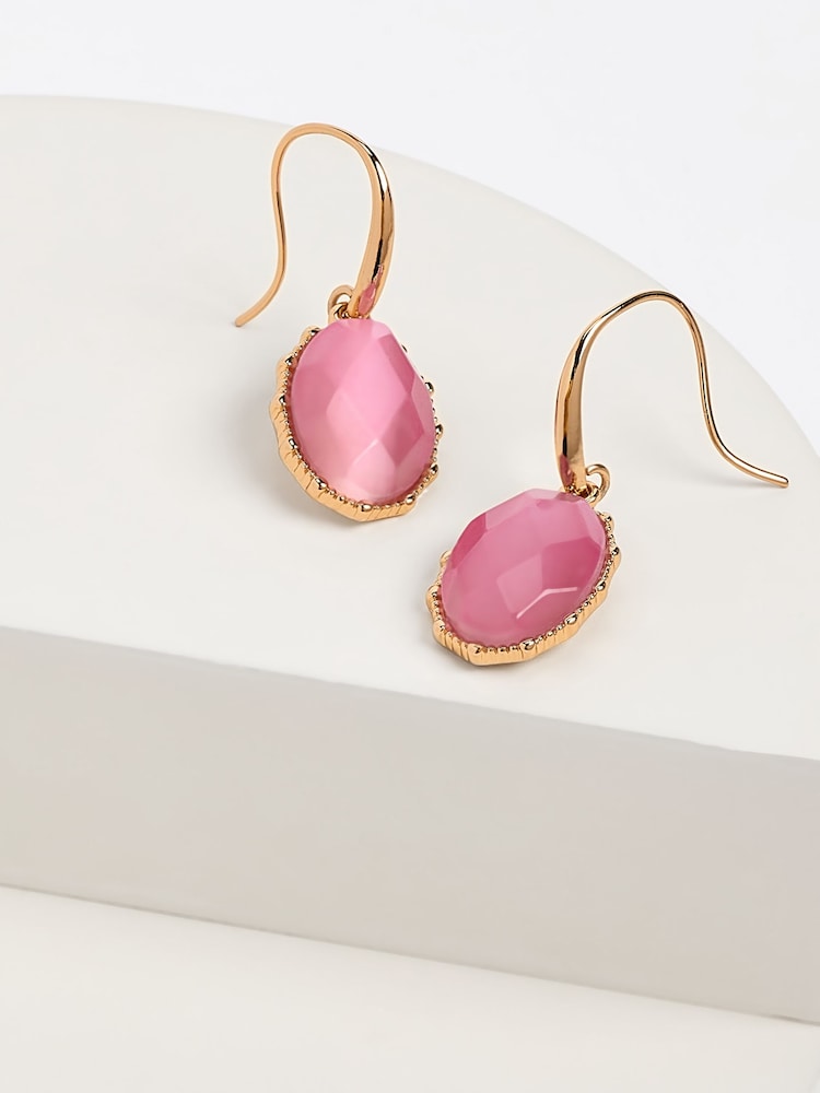 Aela Glass Organic Drop Earrings - Image 1 of 3