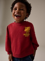 Red Long Sleeve Varsity T-Shirt (3mths-7yrs) - Image 3 of 4