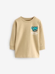 Neutral Bear Long Sleeve T-Shirt (3mths-7yrs) - Image 1 of 3