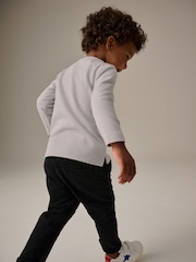 Grey Long Sleeve Henley Neck T-Shirt (3mths-7yrs) - Image 3 of 8