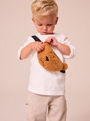 White Bear Long Sleeve 100% Cotton Bumbag T-Shirt And Joggers Set (3mths-7yrs) - Image 3 of 10