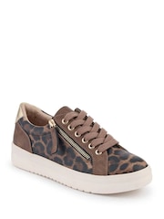 Pavers Brown Leopard Chunky Platform Trainers - Image 2 of 5