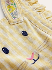 Boden Yellow Charming Bunny Pinafore Dress - Image 4 of 4