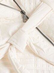 Ted Baker Cream Rosemae Padded Midi Wrap Coat - Image 5 of 6