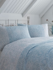 Dreams & Drapes Blue Frampton Reversible Duvet Cover Set - Image 2 of 3