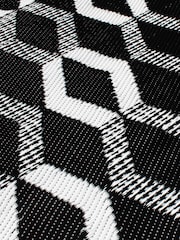 Fusion Black Rico Outdoor UV Resistant Outdoor Rug - Image 3 of 3