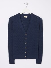 FatFace Elissa Blue Cardigan - Image 4 of 4