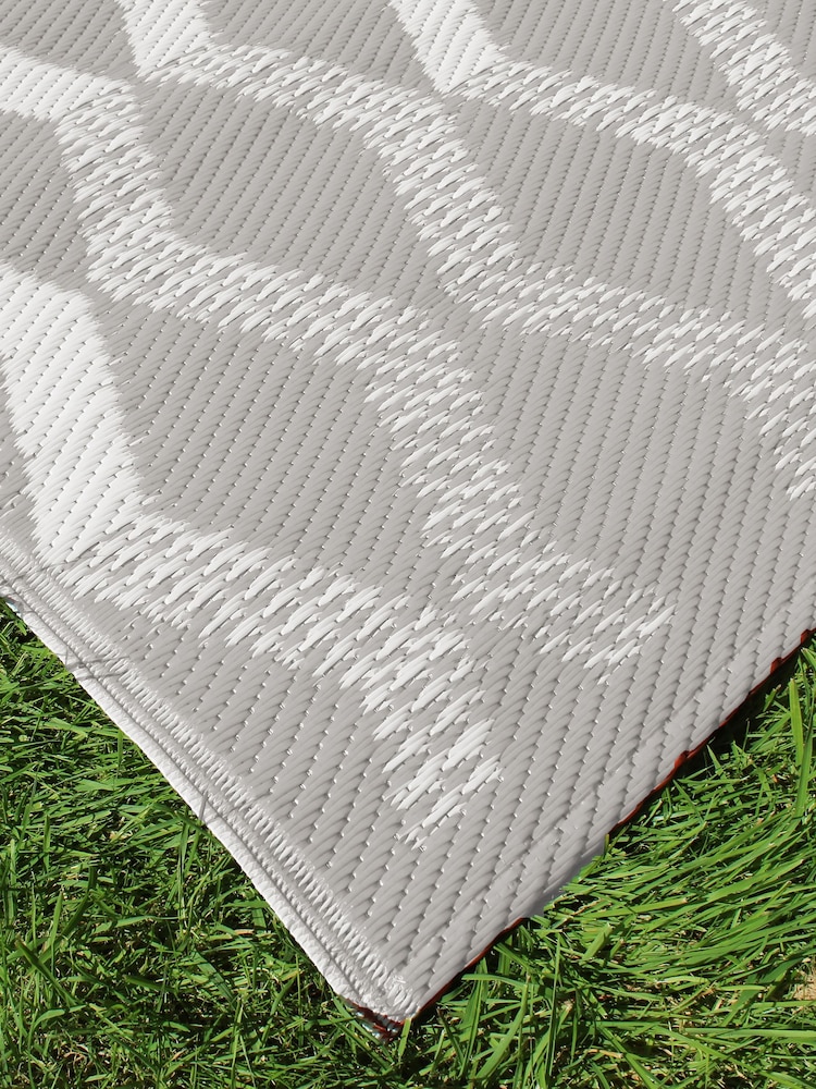 Fusion Grey Rico Outdoor UV Resistant Outdoor Rug - Image 2 of 3