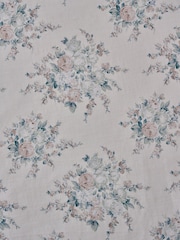 Shabby Chic by Rachel Ashwell® Natural Eyelet Rose Blossom Teal on Grain Blackout Lined Curtain - Image 5 of 5