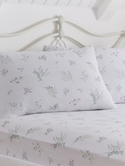Dreams & Drapes Lilac Chloe Soft Touch 28cm Fitted Bed Sheet Fitted Set - Image 1 of 3