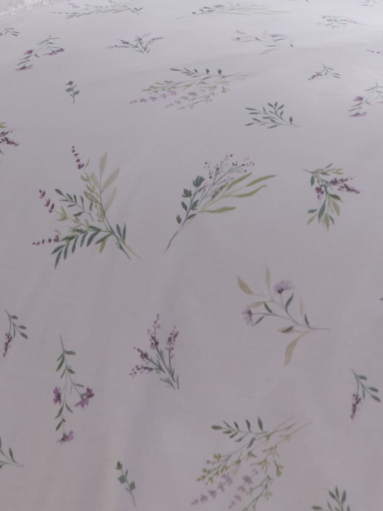 Dreams & Drapes Lilac Chloe Soft Touch 28cm Fitted Bed Sheet Fitted Set - Image 3 of 3