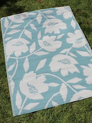 Fusion Duck Egg Luna Outdoor UV Resistant Outdoor Rug - Image 1 of 3