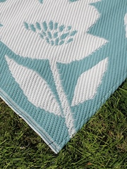 Fusion Duck Egg Luna Outdoor UV Resistant Outdoor Rug - Image 2 of 3