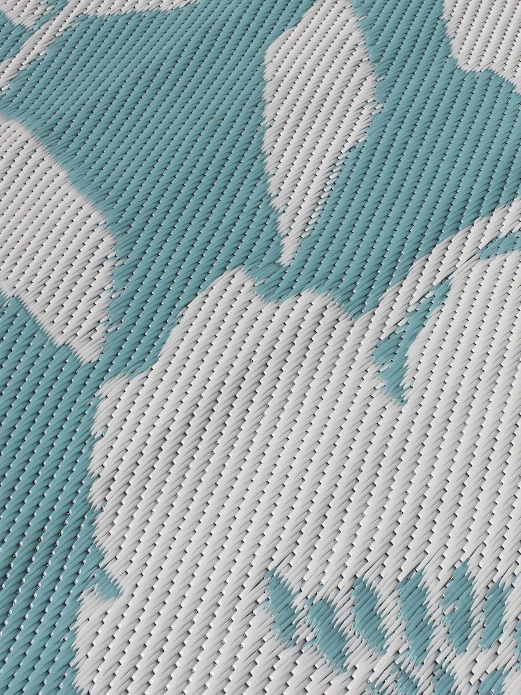 Fusion Duck Egg Luna Outdoor UV Resistant Outdoor Rug - Image 3 of 3