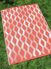 Fusion Terracotta Rico Outdoor UV Resistant Outdoor Rug - Image 1 of 3
