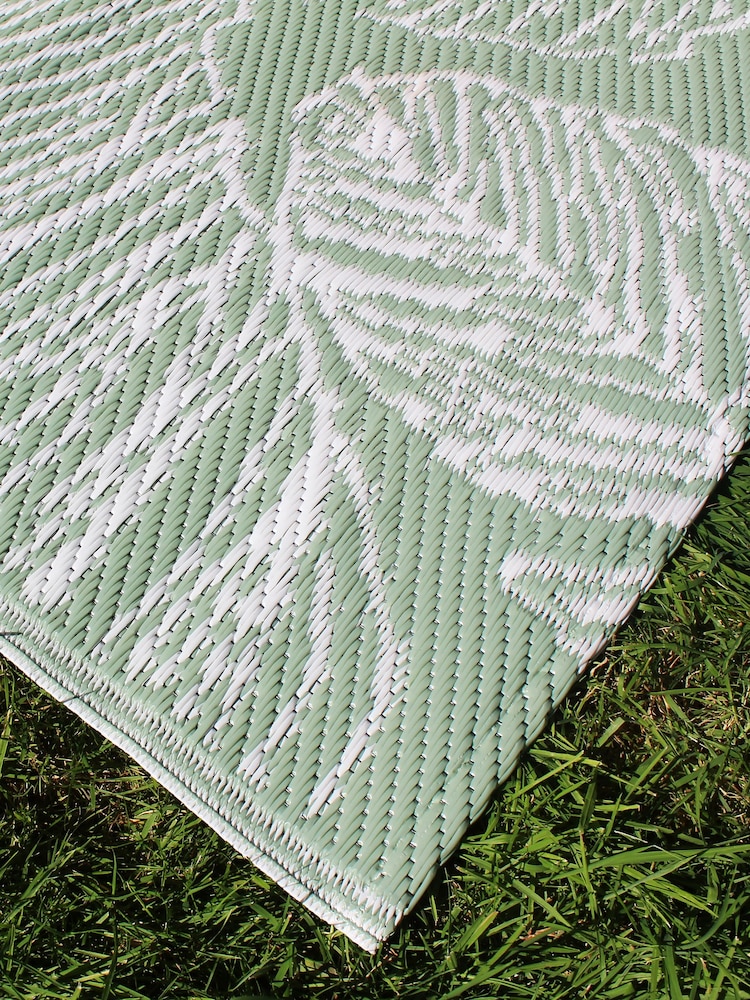 Fusion Green Matteo UV Resistant Outdoor Rug - Image 2 of 3
