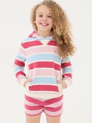 FatFace Pink Grow Stripe Crew Sweatshirt - Image 1 of 4