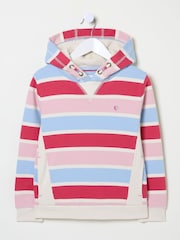 FatFace Pink Grow Stripe Crew Sweatshirt - Image 4 of 4