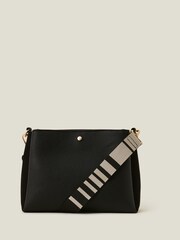Accessorize Black Webbing Cross-Body Bag - Image 2 of 4