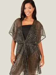 Accessorize Green Shimmer Kaftan - Image 1 of 4