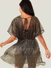 Accessorize Green Shimmer Kaftan - Image 2 of 4