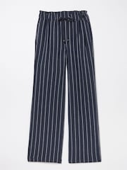 FatFace Iva Blue Stripe Linen Blend Trousers - Image 5 of 5