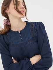 FatFace Blue Orla Jersey Dress - Image 3 of 5