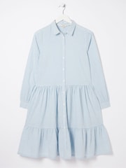 FatFace Blue Charlotte Stripe Shirt Dress - Image 6 of 6