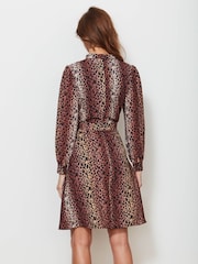 Sosandar Brown Fit & Flare Dress - Image 3 of 5