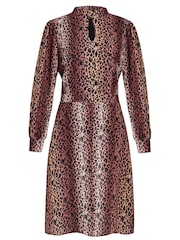Sosandar Brown Fit & Flare Dress - Image 5 of 5