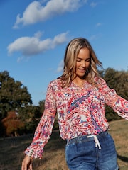 FatFace Multi Bright Paisley Tunic - Image 1 of 6