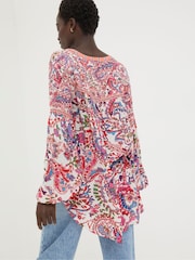 FatFace Multi Bright Paisley Tunic - Image 3 of 6