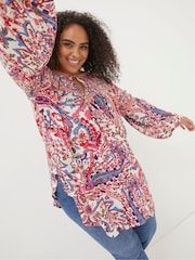FatFace Multi Bright Paisley Tunic - Image 4 of 6