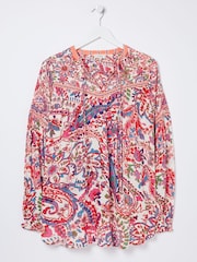 FatFace Multi Bright Paisley Tunic - Image 6 of 6