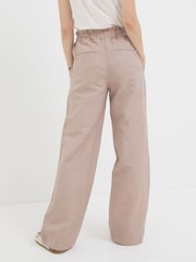 FatFace Iva Natural Wide Leg 100% Linen Trousers - Image 2 of 5