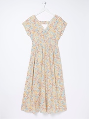 FatFace Natural Linen Blend Midi Dress - Image 6 of 6