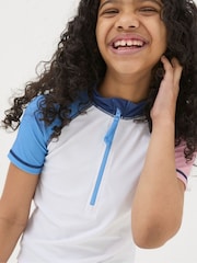 FatFace White Colourblock Rash Vest - Image 3 of 6
