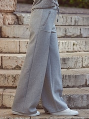 Sosandar Natural Super Soft Wide Leg Trousers With Zip Pockets - Image 2 of 5