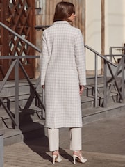 Sosandar Natural Print Longline Coat - Image 6 of 6