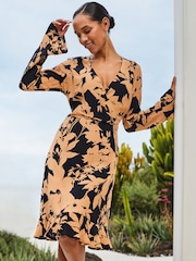 Sosandar Ausgestelltes Wickelkleid - Bild 1 von 6