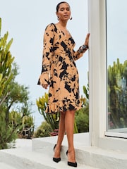 Sosandar Ausgestelltes Wickelkleid - Bild 4 von 6